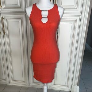 Elegant LIGHT CORAL Sleeveless Dress
